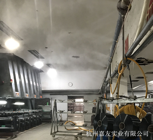 纖維車(chē)間高壓微霧加濕案例圖