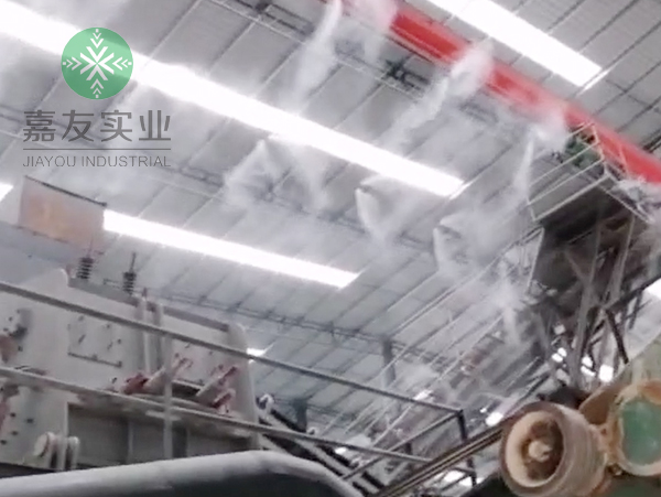 碎石廠料棚噴霧降塵系統